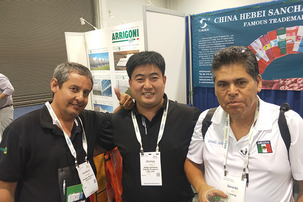 solid PE mesh bag International Exhibition