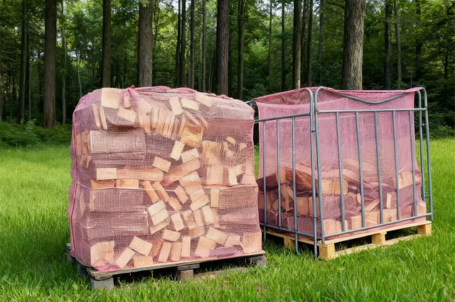 200 micron PE mesh bag for Firewood Industry