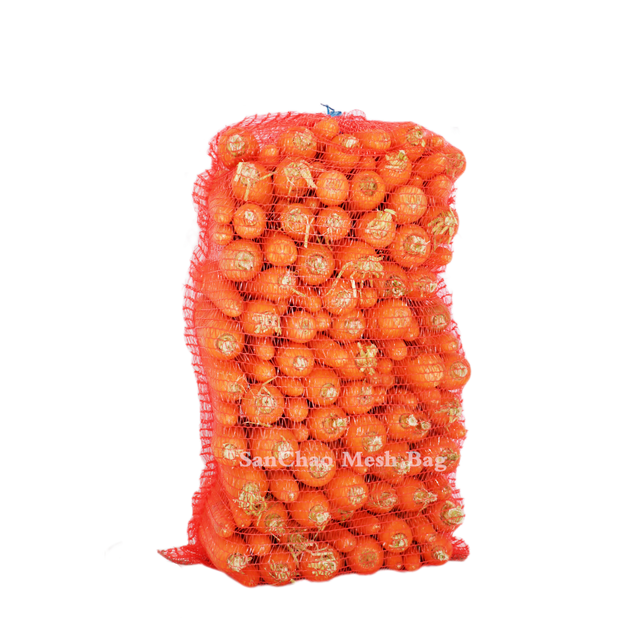 3004 Carrot Raschel mesh bag
