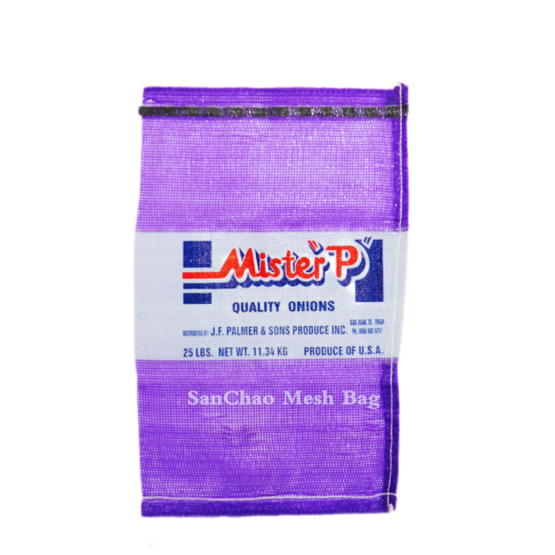 4003 Onion Mesh Bag With Label