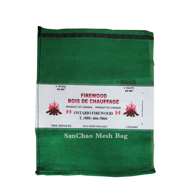 4020 Firewood Mesh bag with Label