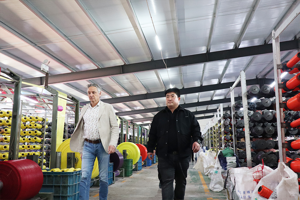 durable plastic net bag Customer Visit