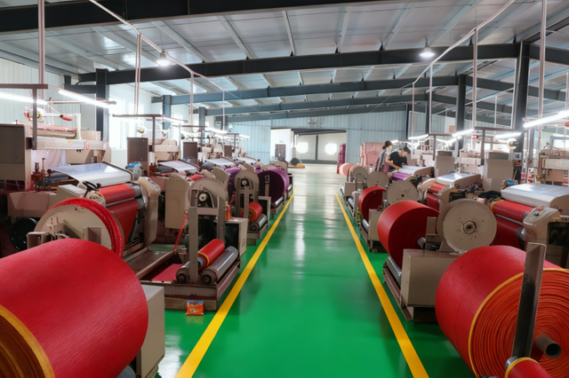 drawstring PP mesh bag Flat Loom Workshop